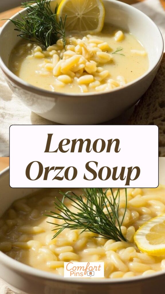 Lemon Orzo Soup