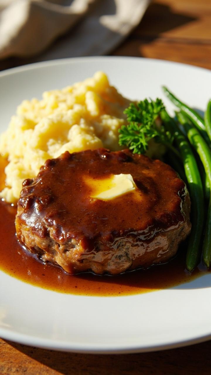 Hamburger Steak With Brown Gravy