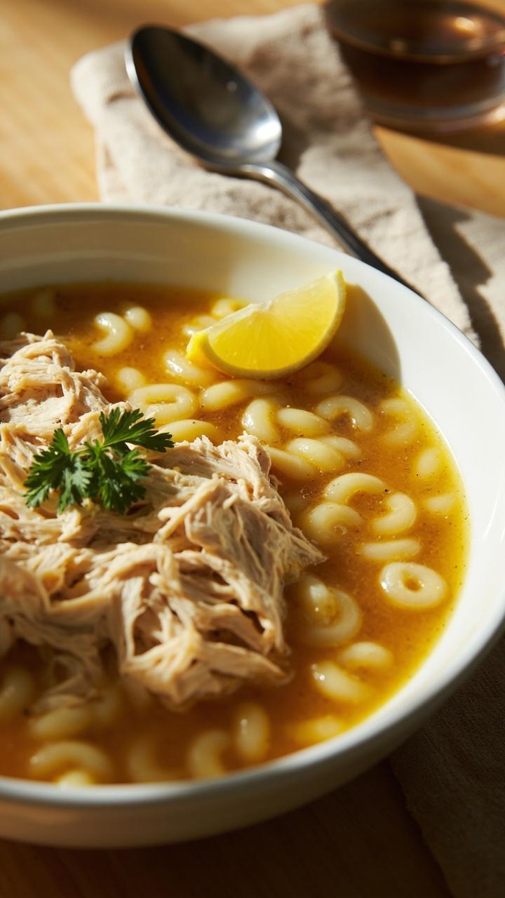 Lemon Chicken Orzo Soup