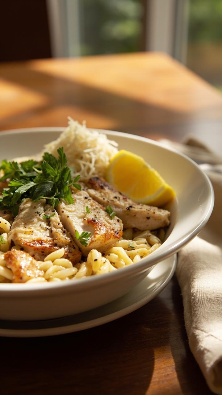 Lemon Chicken Orzo