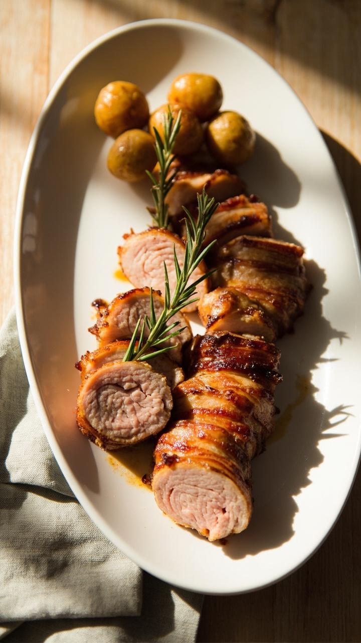 Bacon Wrapped Pork Tenderloin