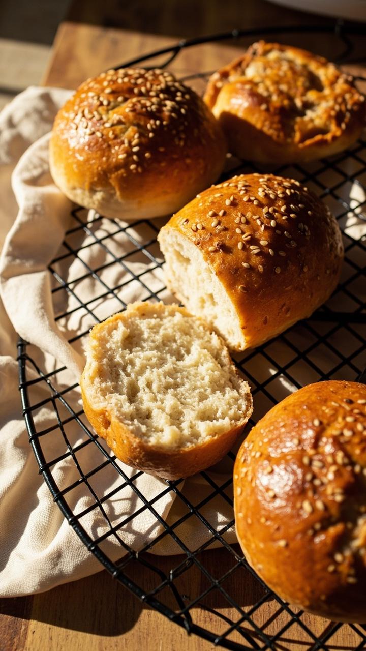Sourdough Hamburger Buns