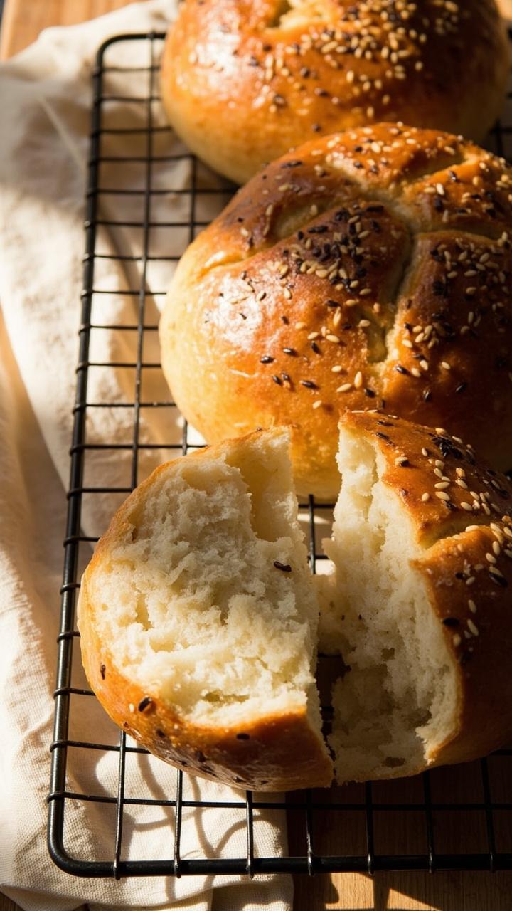 Sourdough Hamburger Buns