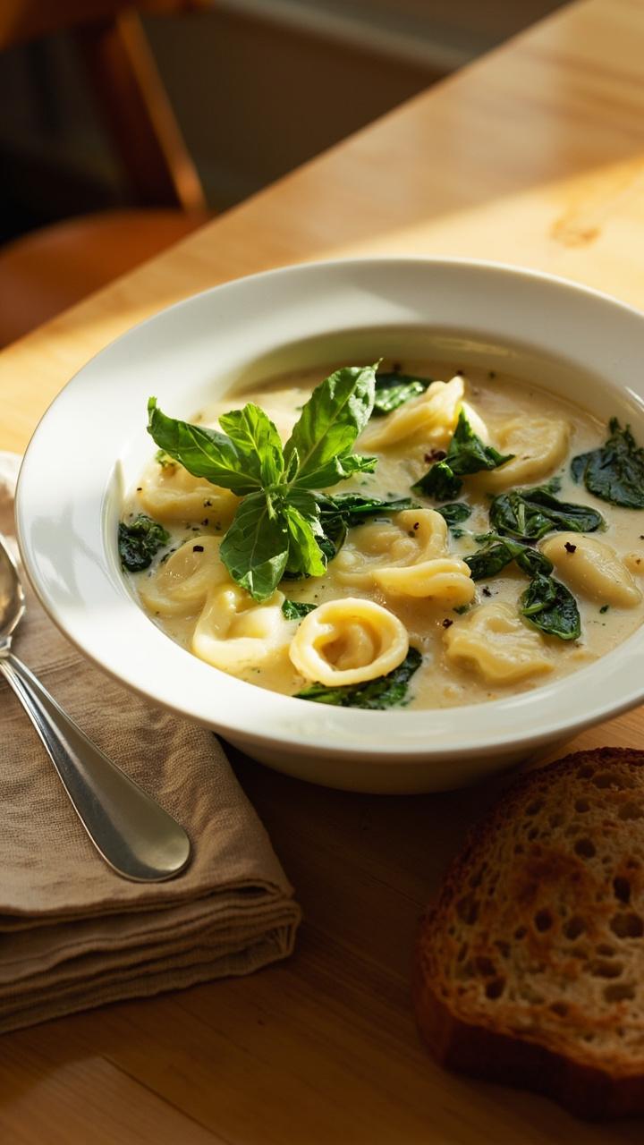 Creamy Tortellini Soup