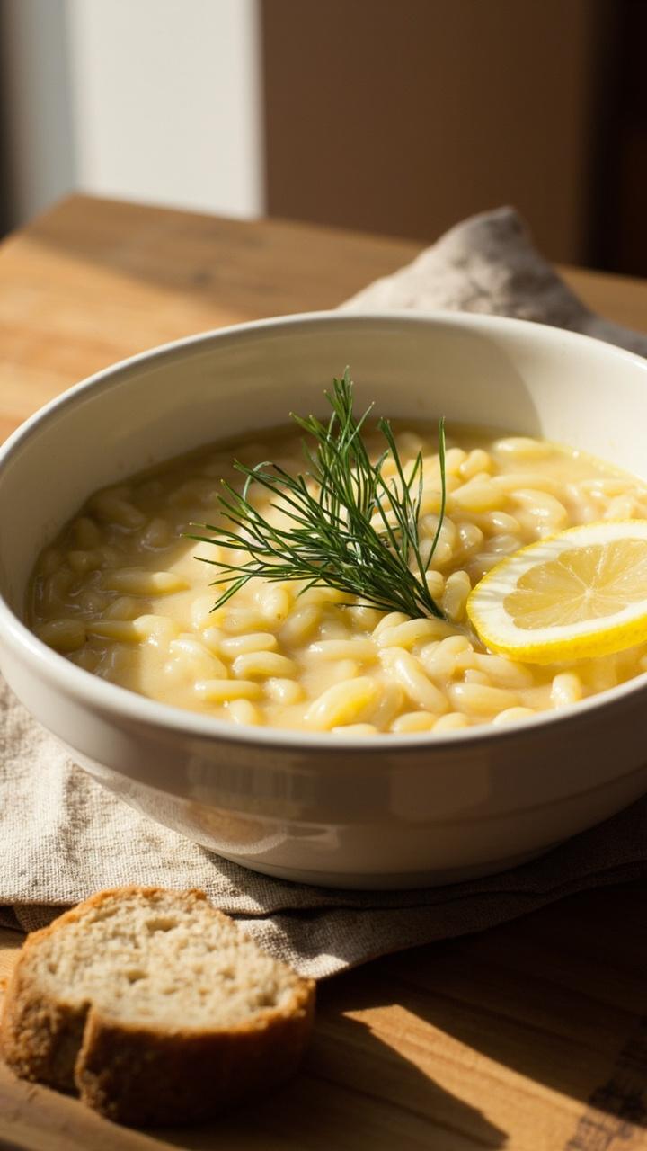 Lemon Orzo Soup