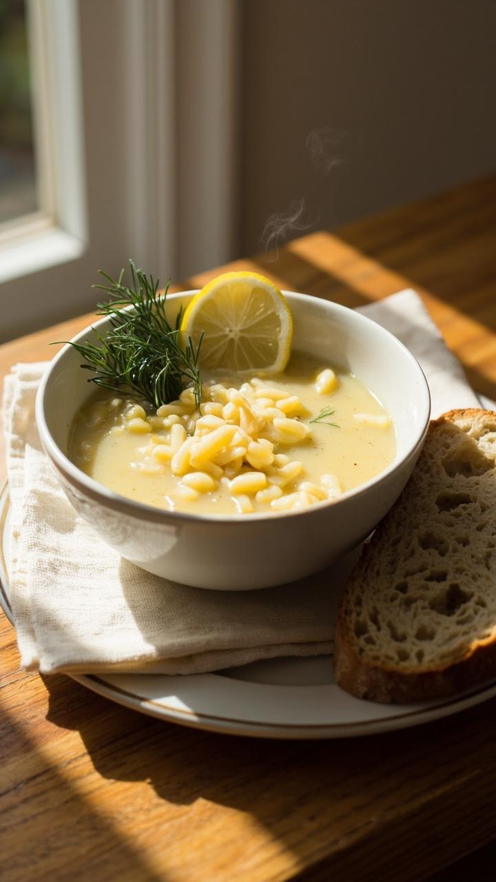 Lemon Orzo Soup