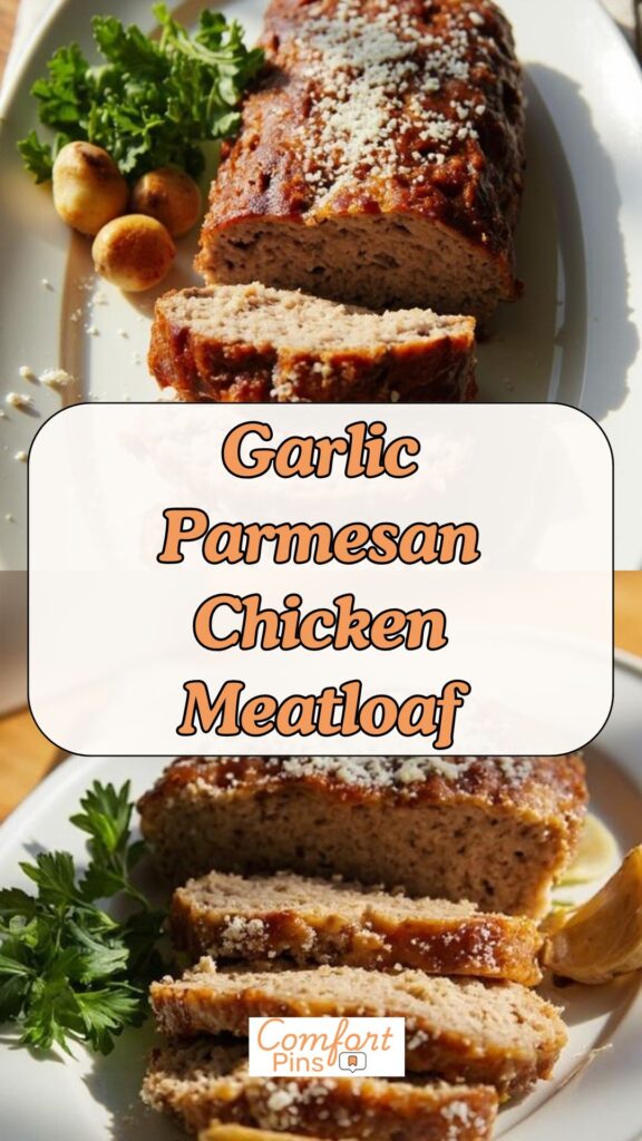Garlic Parmesan Chicken Meatloaf