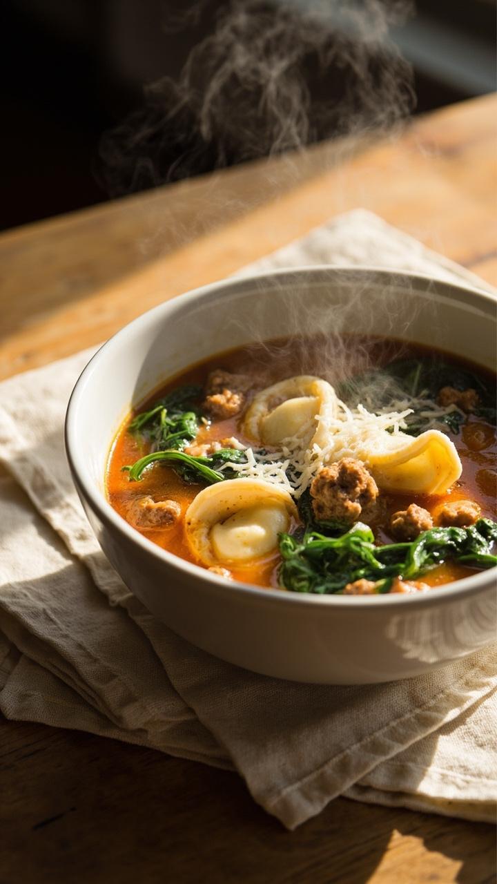 Italian Sausage Tortellini Soup