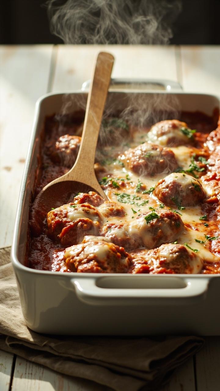 Dump And Bake Meatball Casserole
