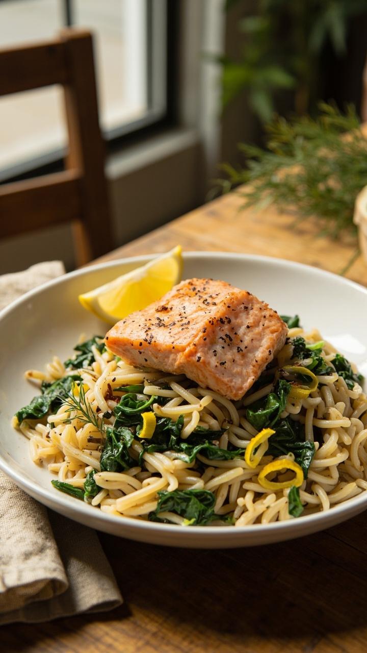 Salmon Orzo