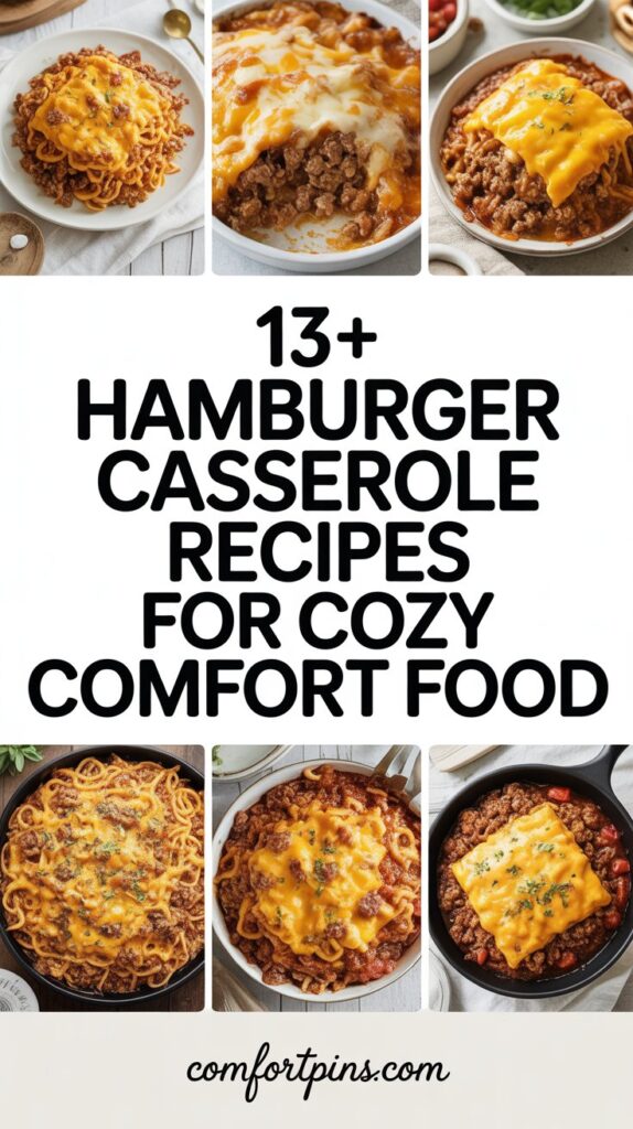 13+ Hamburger Casserole Recipes for Cozy Comfort Food Easy Family Dinners