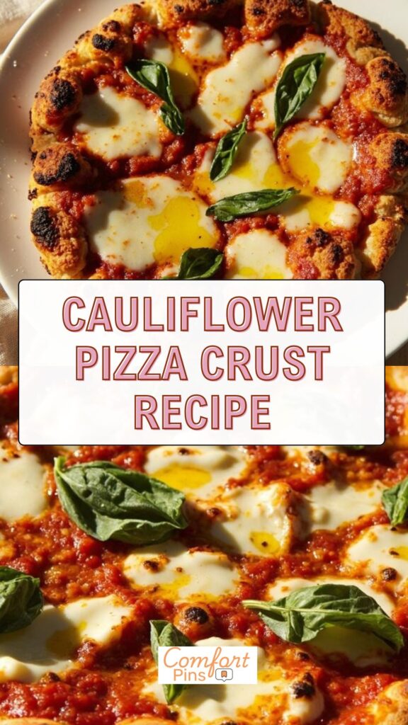 Cauliflower Pizza Crust Recipe