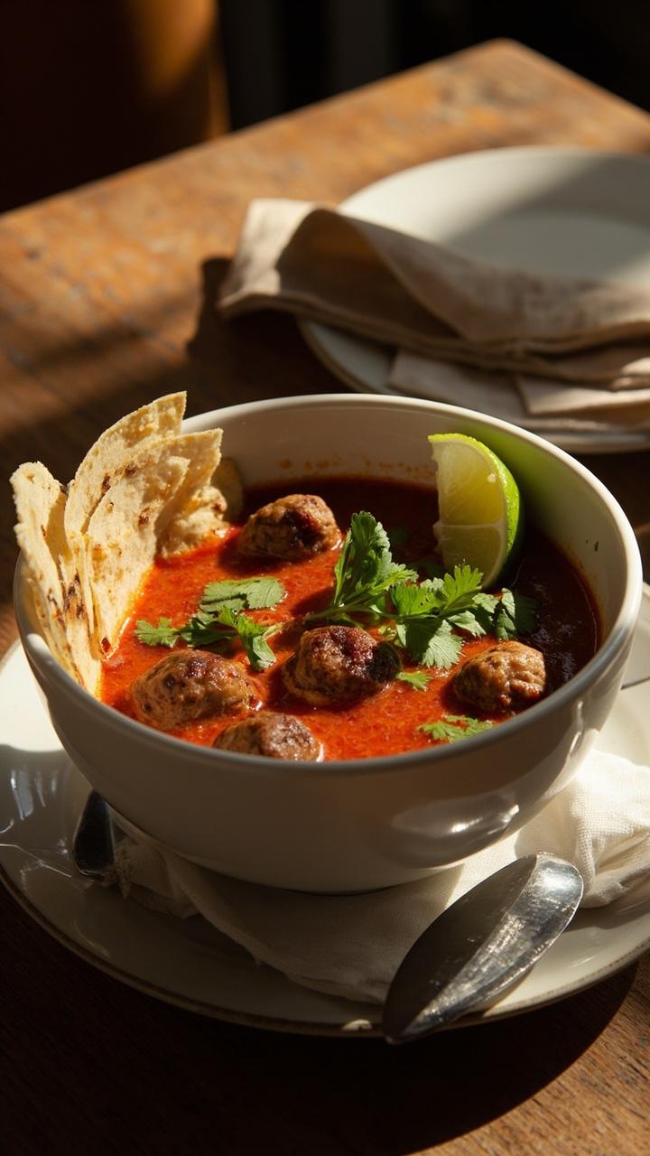 Mexican Meatball Soup