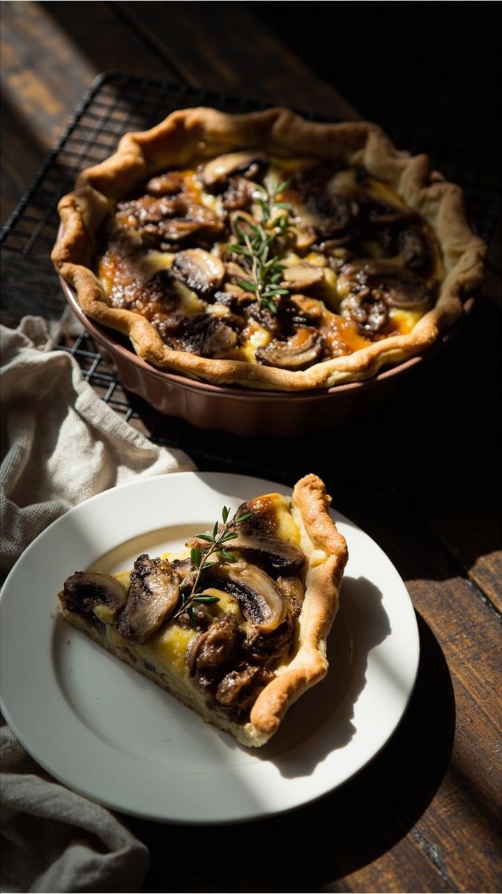 Mushroom Quiche