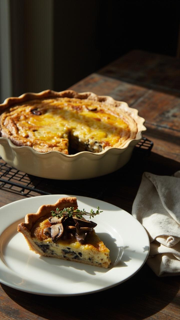 Mushroom Quiche