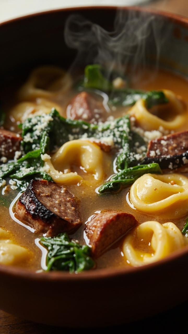 Sausage Tortellini Soup Crockpot