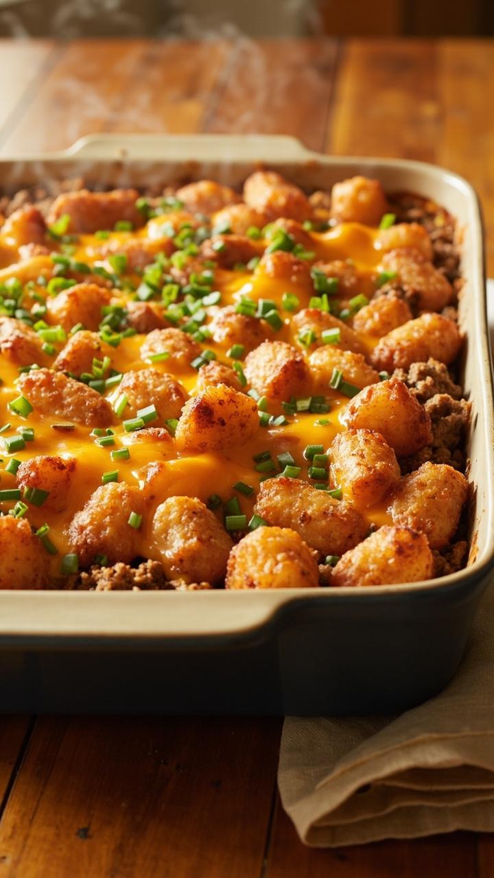 Tator Tots Casserole Hamburger