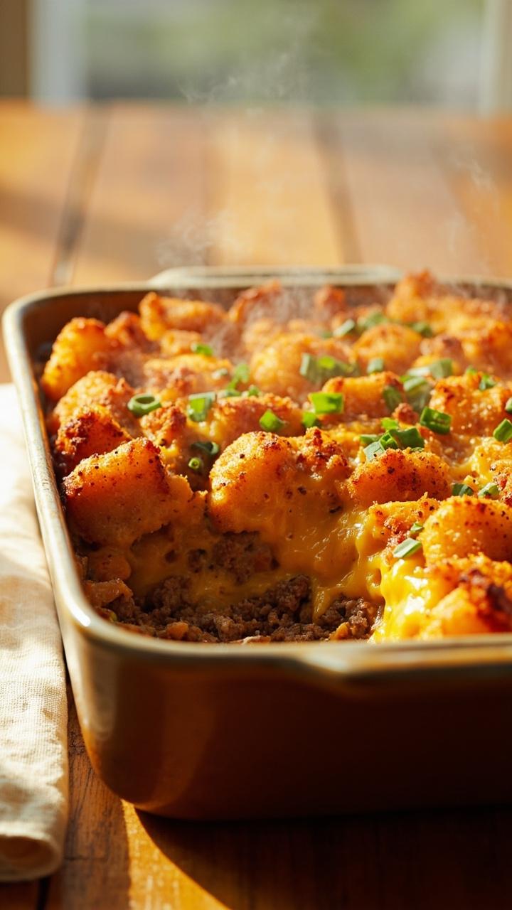 Tator Tots Casserole Hamburger