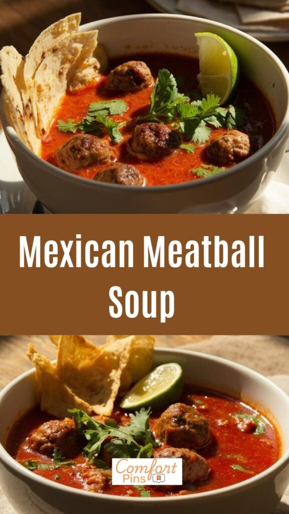 Mexican Meatball Soup