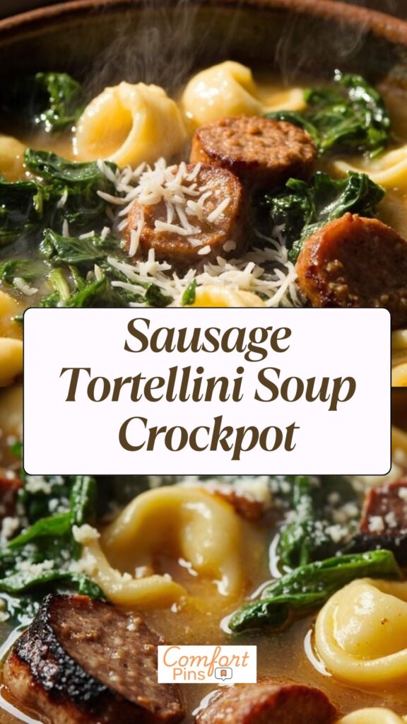 Sausage Tortellini Soup Crockpot