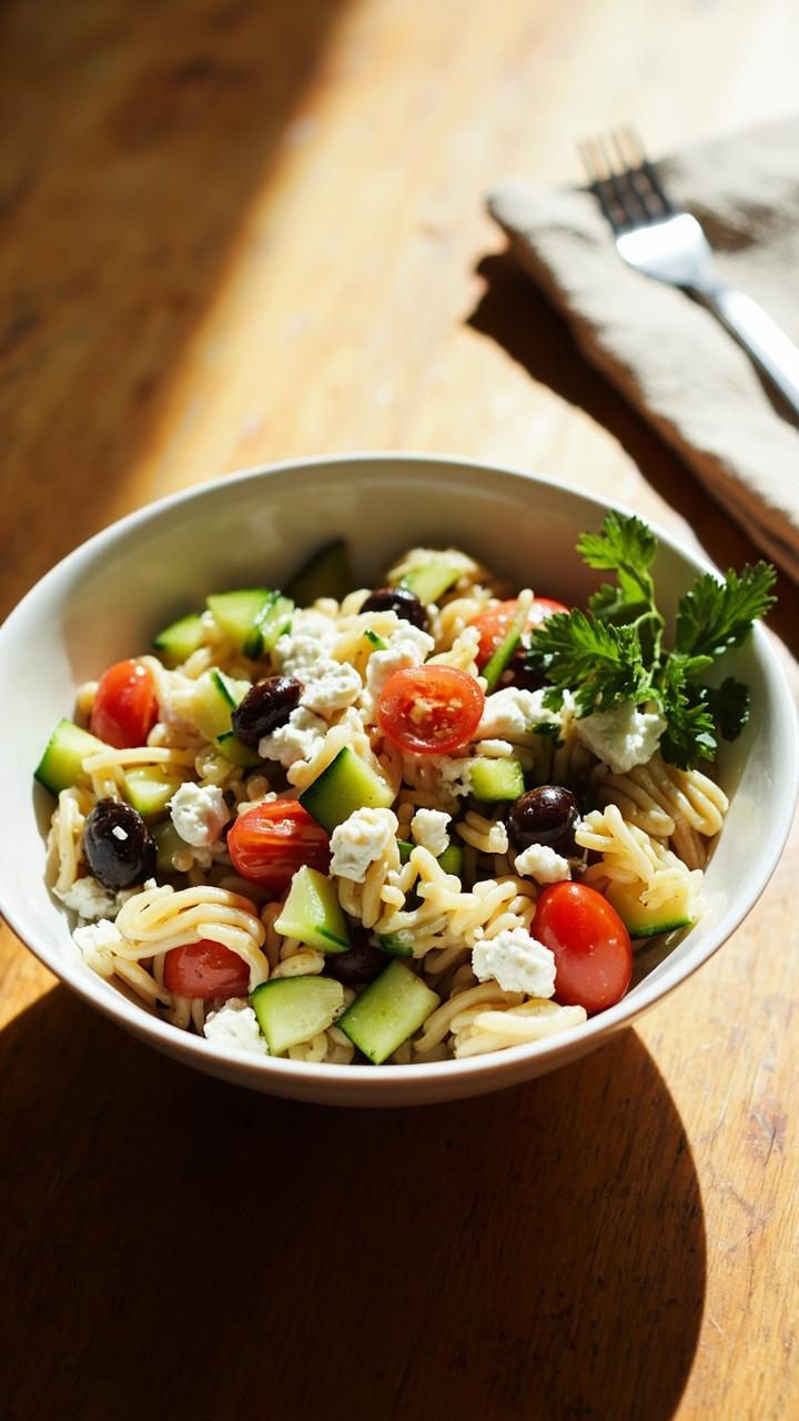 Greek Orzo Pasta Salad