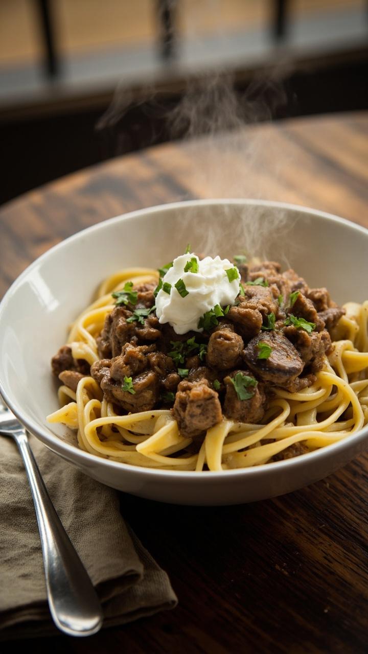 Hamburger Stroganoff Recipe