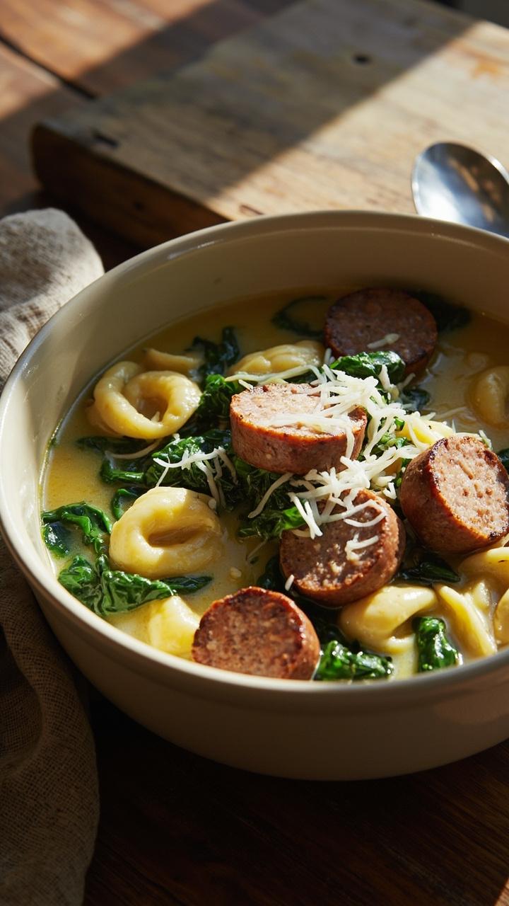 Sausage And Tortellini Soup