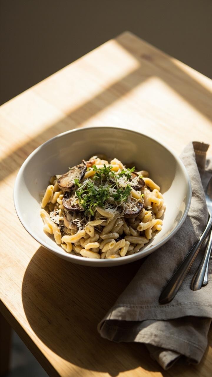 Mushroom Orzo