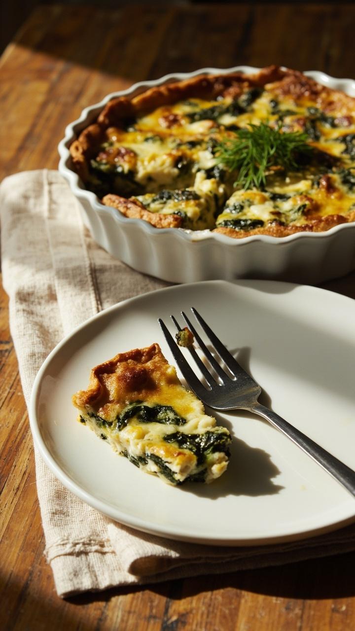 Spinach Feta Quiche