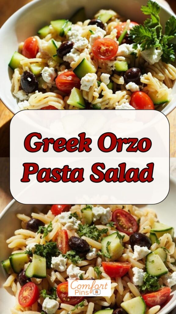 Greek Orzo Pasta Salad