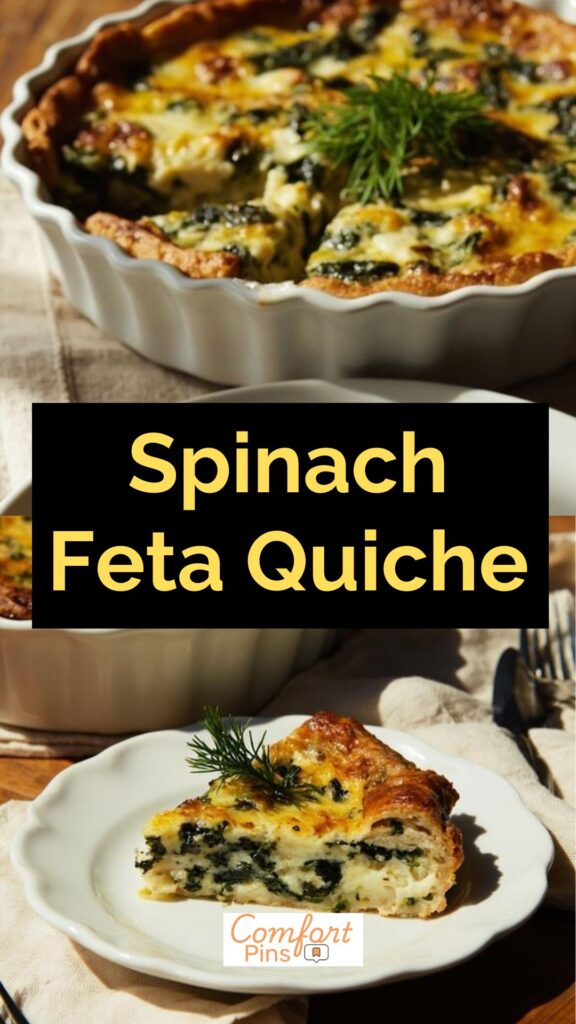 Spinach Feta Quiche