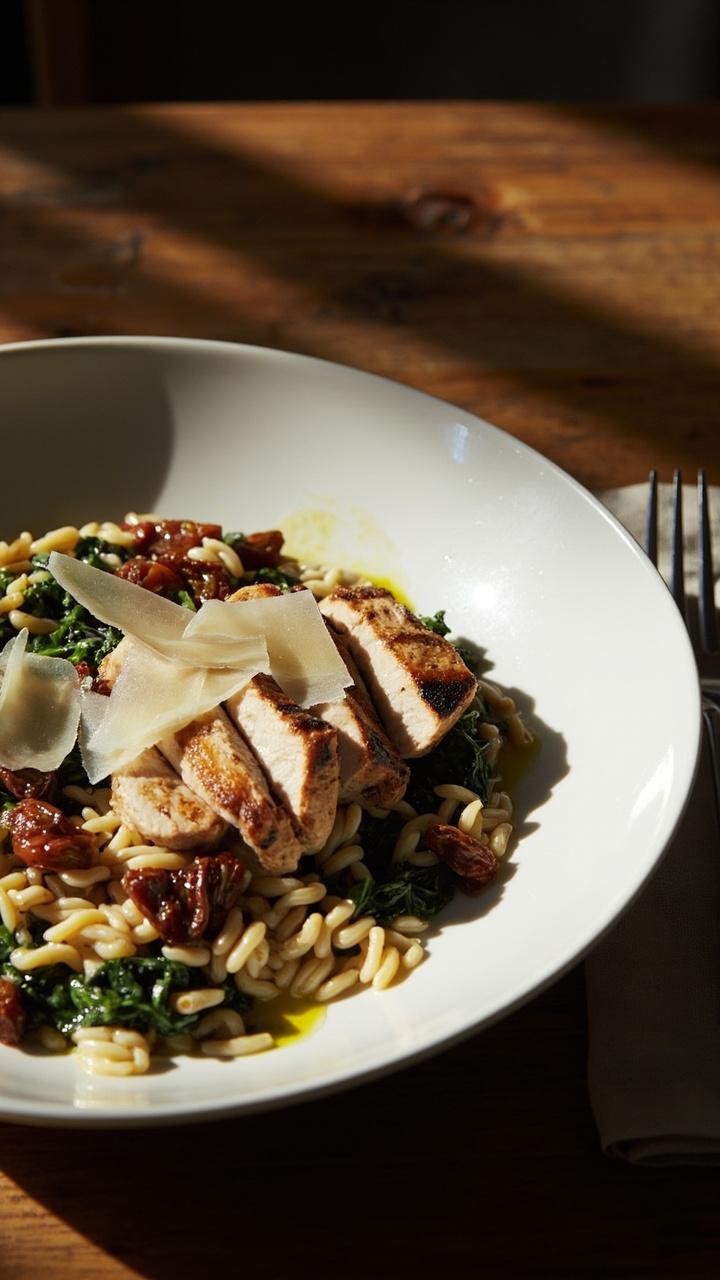 Tuscan Chicken Orzo