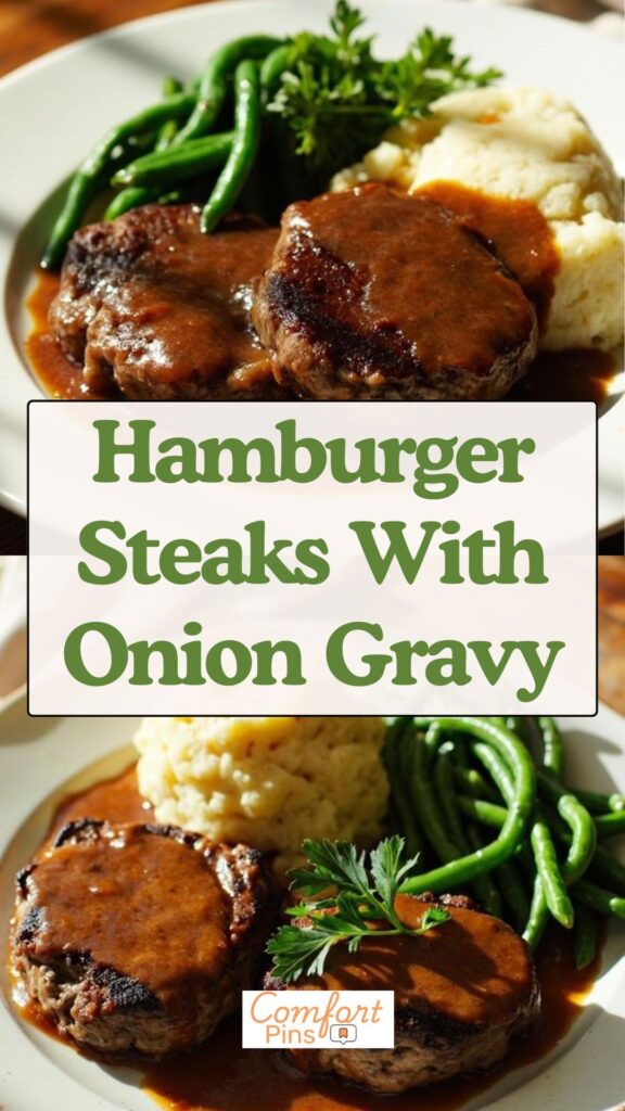 Hamburger Steaks With Onion Gravy