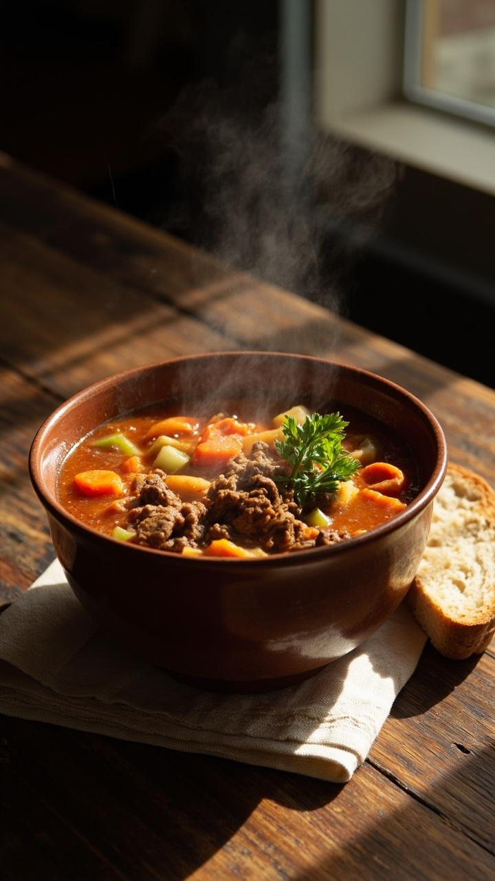 Hamburger Soup Crockpot