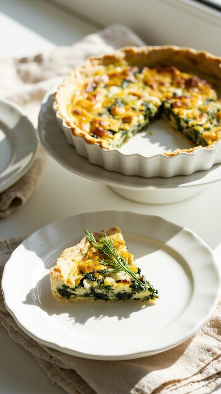 Spinach And Feta Quiche