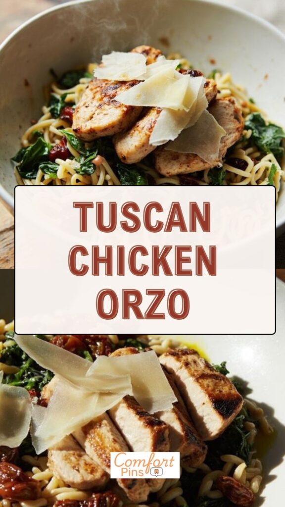 Tuscan Chicken Orzo