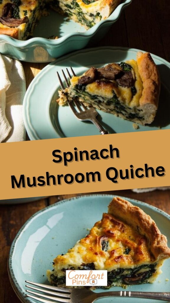 Spinach Mushroom Quiche