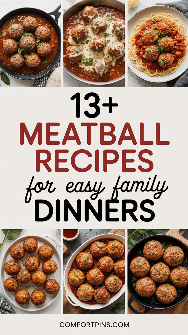 13+ Meatball Recipes for Easy Family Dinners