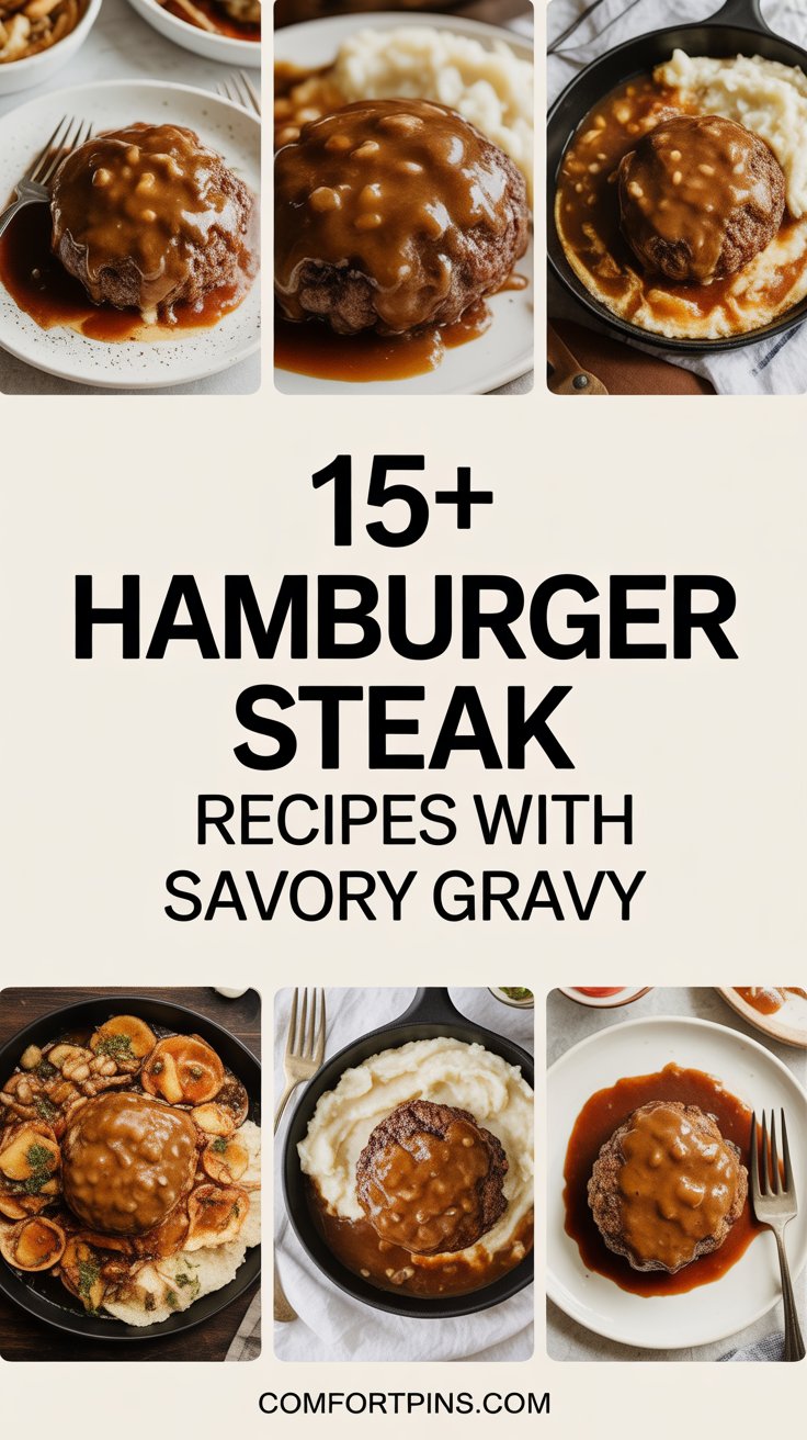 15+ Hamburger Steak Recipes with Savory Gravy