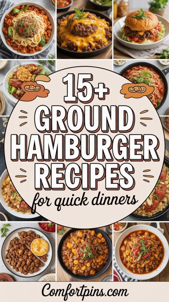 15+ Ground Hamburger Recipes for Quick Dinners 15+ Ground Hamburger Recipes for Quick Dinners