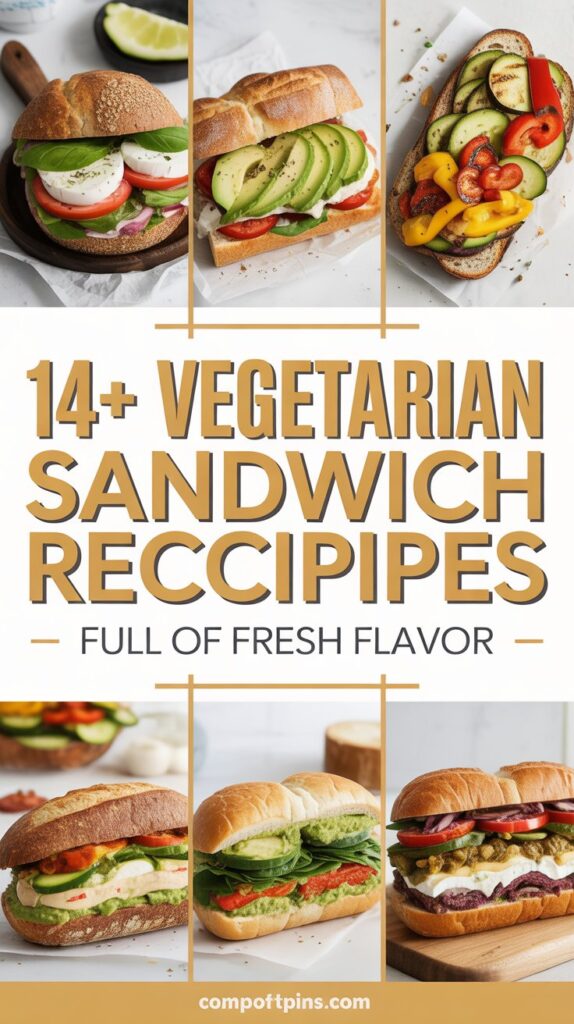 14+ Vegetarian Sandwich Recipes Full of Fresh Flavor