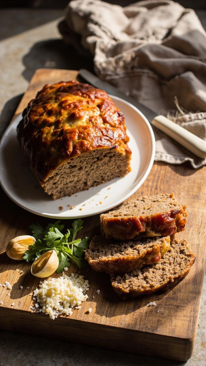 Garlic Parmesan Meatloaf Recipe