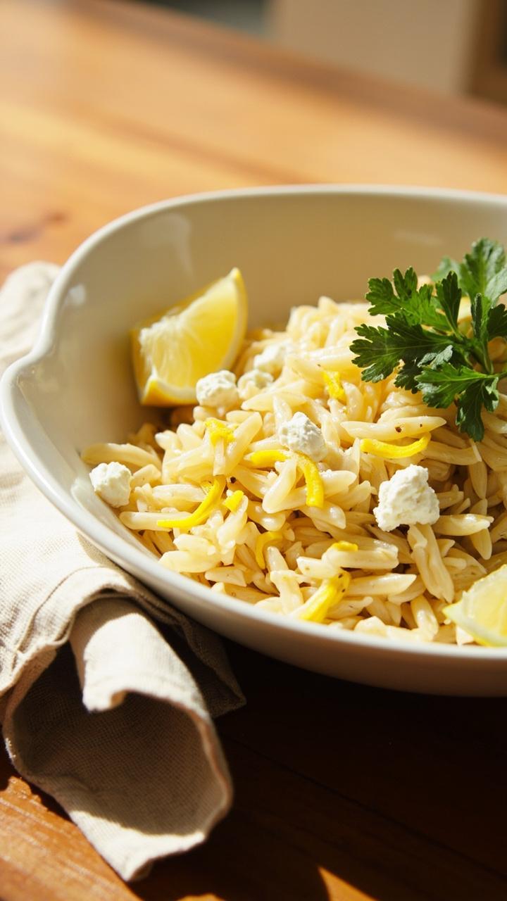 Lemon Orzo Salad Recipe