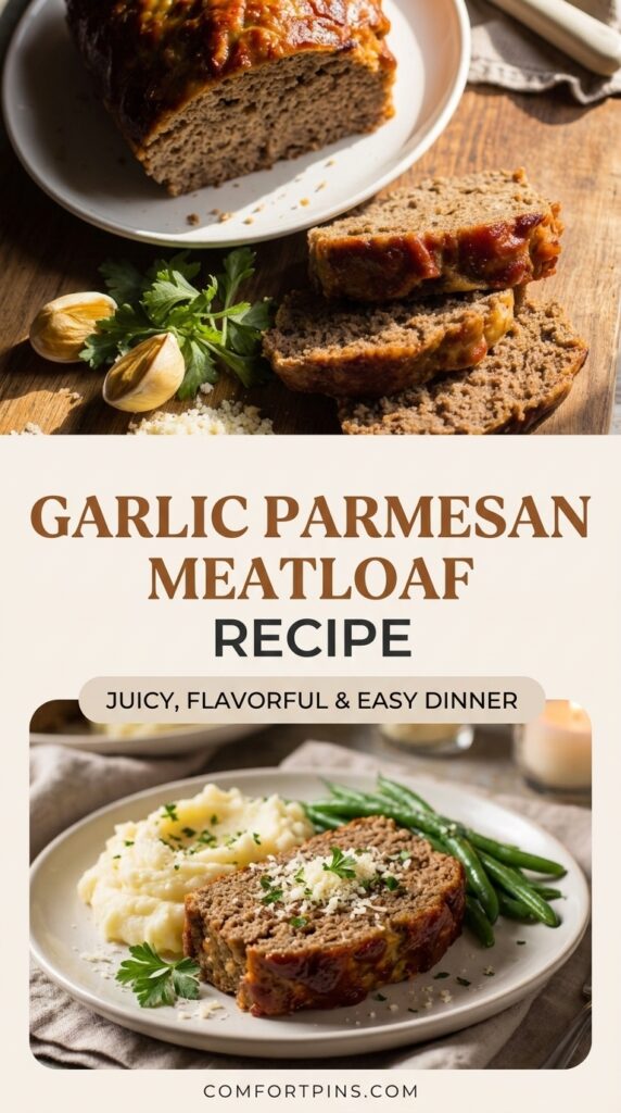 Garlic Parmesan Meatloaf Recipe