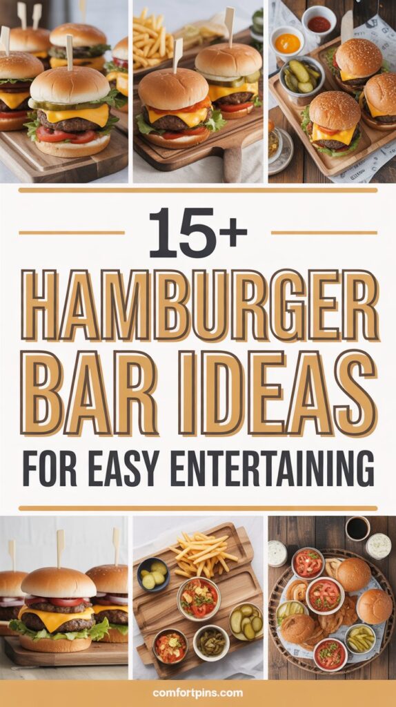15+ Hamburger Bar Ideas for Easy Entertaining