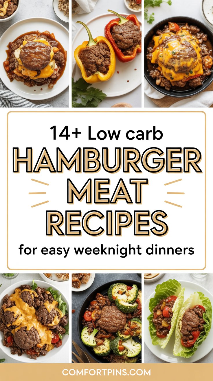 14+ Low Carb Hamburger Meat Recipes for Easy Weeknight Dinners