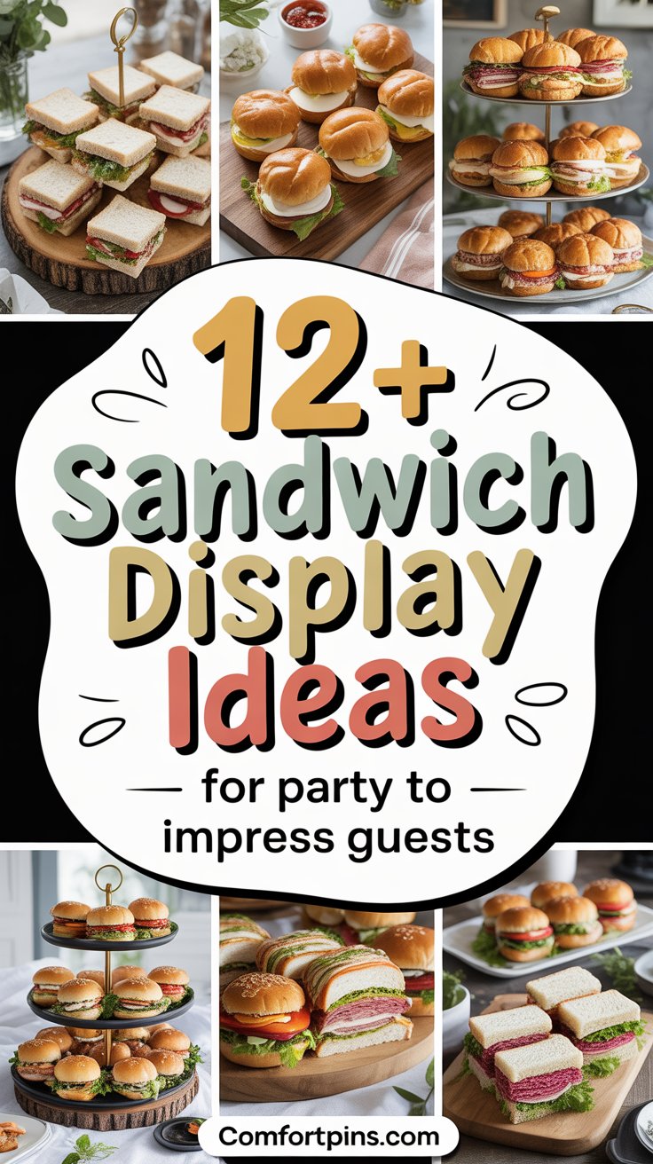 12+ Sandwich Display Ideas for Party to Impress Guests