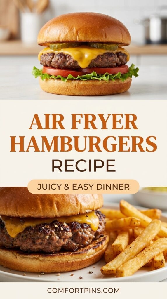 Air Fryer Hamburgers Recipe