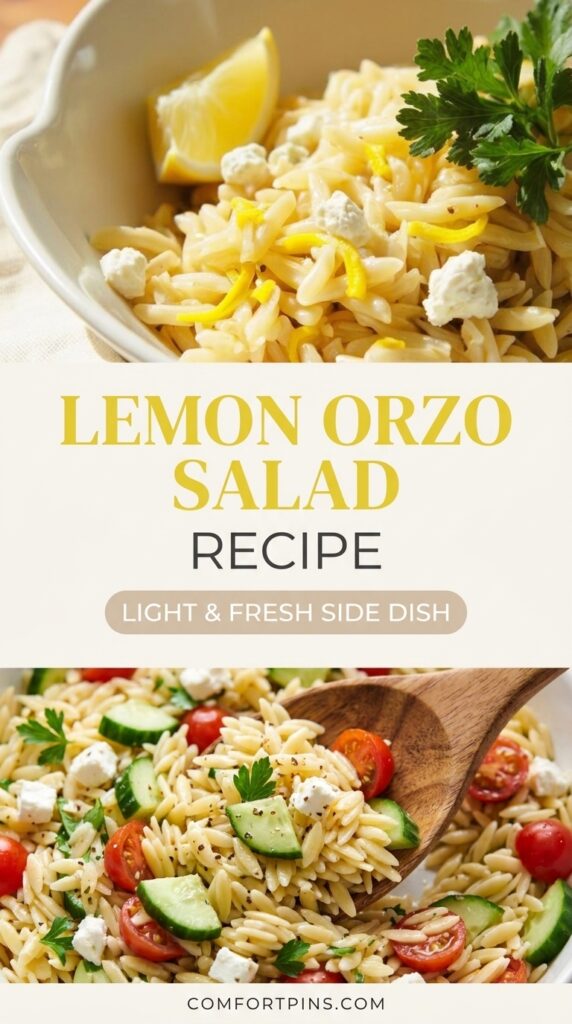 Lemon Orzo Salad Recipe