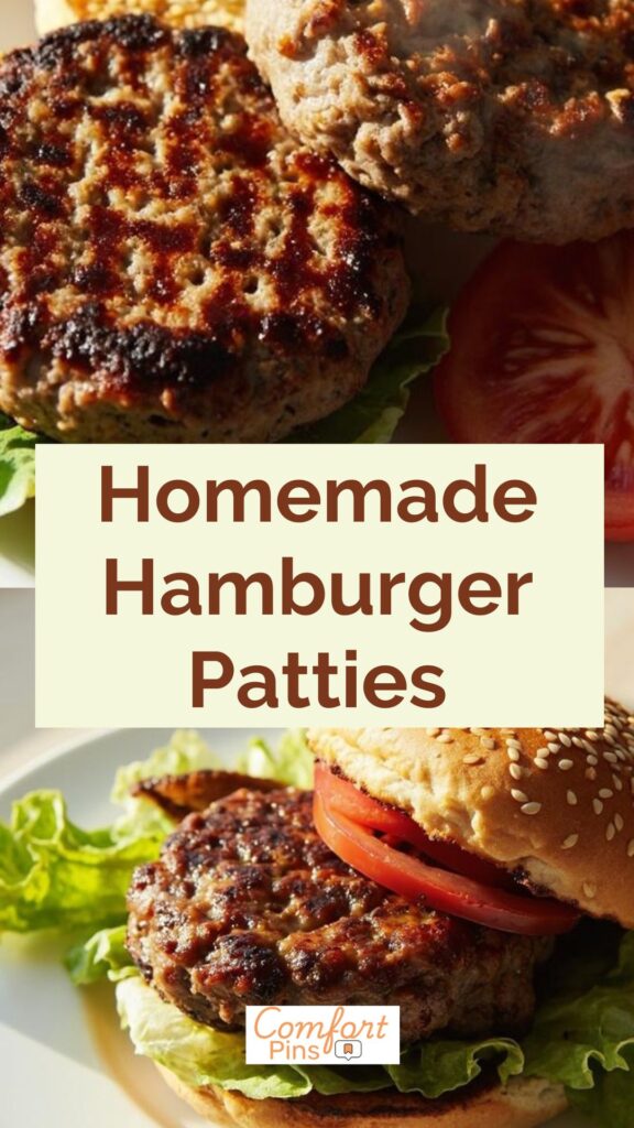 Homemade Hamburger Patties
